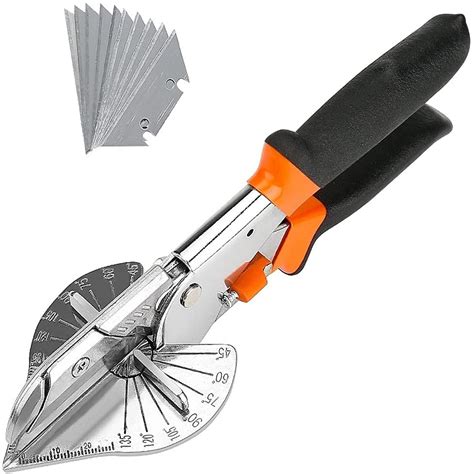 Miter shear - Terizger Miter Shears for Angular,Quarter Round Cutting Tool,Multi Angle Miter Shear Cutter for Wood Chips, 0-135 Degree Adjustable, with 1 Extra blade (Miter Shears) 4.1 out of 5 stars 374 $35.99 $ 35 . 99